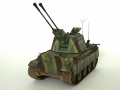 Dragon+Trumpeter 1/35 5,5 cm Zwilling Flakpanzer mit Panther