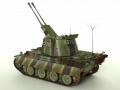 Dragon+Trumpeter 1/35 5,5 cm Zwilling Flakpanzer mit Panther