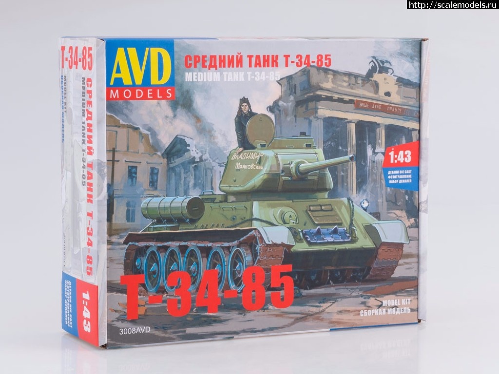 1499411267_sbornaja-model-srednijj-tank-T-34-85.jpg :   AVDmodels, , Great Wall Hobby, Riich  