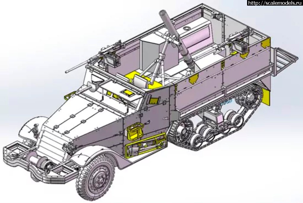 1499449760_111111.jpg :  Dragon 1/35 IDF M3 Halftrack mortar carrier w/Mortar Soltam M-65  