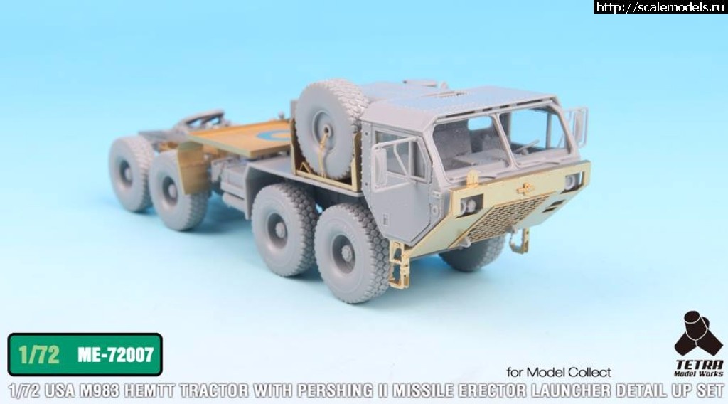 1500276560_19905266_1607587439274905_2953512149684104798_n.jpg :  Tetra Model Works 1/72 USA M983 Tractor w/Pershing II Missile Erector Launcher Detail up set  