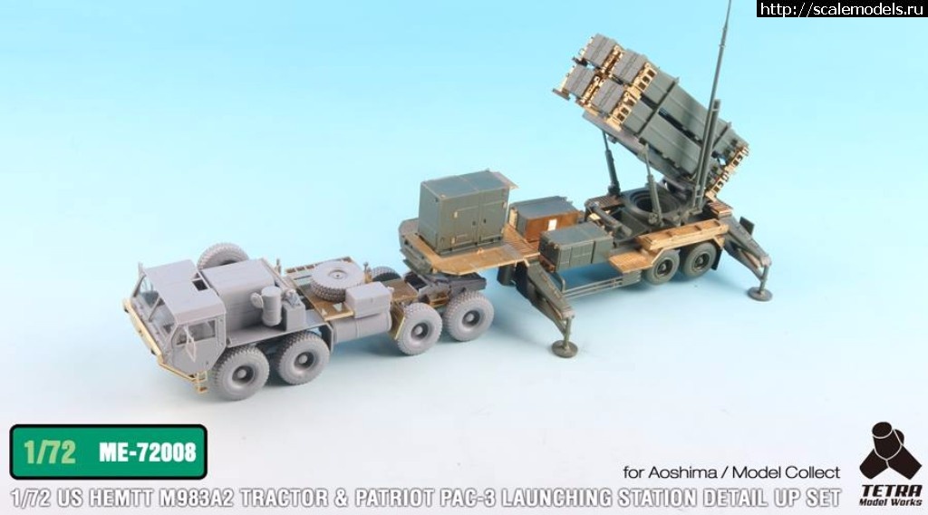 1500367194_19905295_1607590572607925_4281378650463403475_n.jpg :  Tetra Model Works 1/72 US HEMTT M983 Tractor w/Patriot PAC-3 Launching Station  