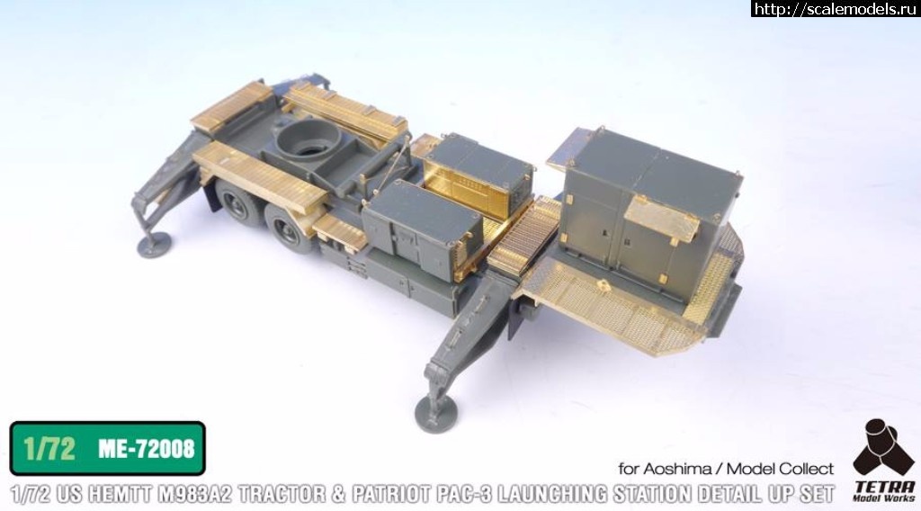 1500367197_20106352_1607590555941260_8705189907994310701_n.jpg :  Tetra Model Works 1/72 US HEMTT M983 Tractor w/Patriot PAC-3 Launching Station  