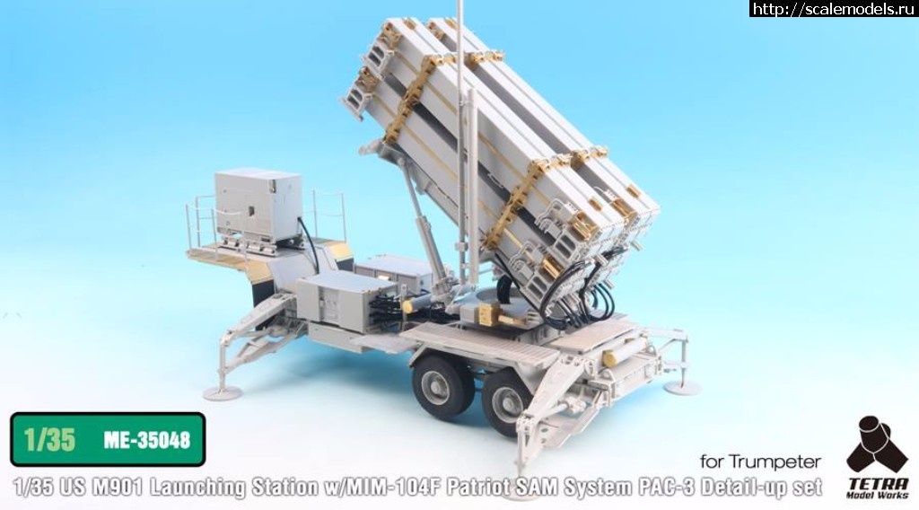 1500535803_19959297_1607594789274170_9115020713822197103_n.jpg :  Tetra Model Works 1/35 M901 Launching Station w/MIM-104F Patriot System PAC-3 Detail-up set  