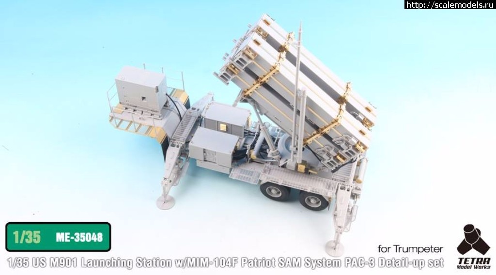 1500535805_19989538_1607594785940837_8493160294762796376_n.jpg :  Tetra Model Works 1/35 M901 Launching Station w/MIM-104F Patriot System PAC-3 Detail-up set  