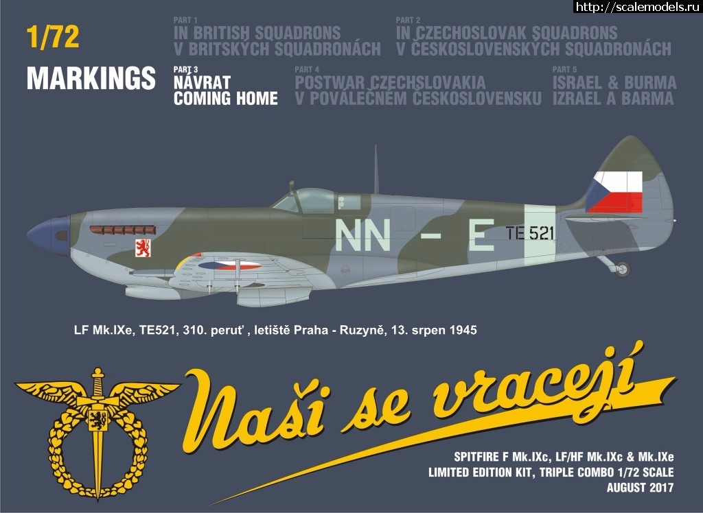 1501576420_20280698_1744259065589033_6840378868373085288_o.jpg :  Eduard 1/72 Spitfire Nasi se vraceji (triple combo limited edition)  