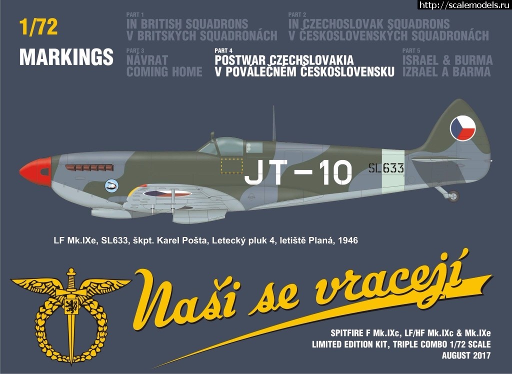 1501576492_20247896_1746607995354140_6151420856868821932_o.jpg :  Eduard 1/72 Spitfire Nasi se vraceji (triple combo limited edition)  