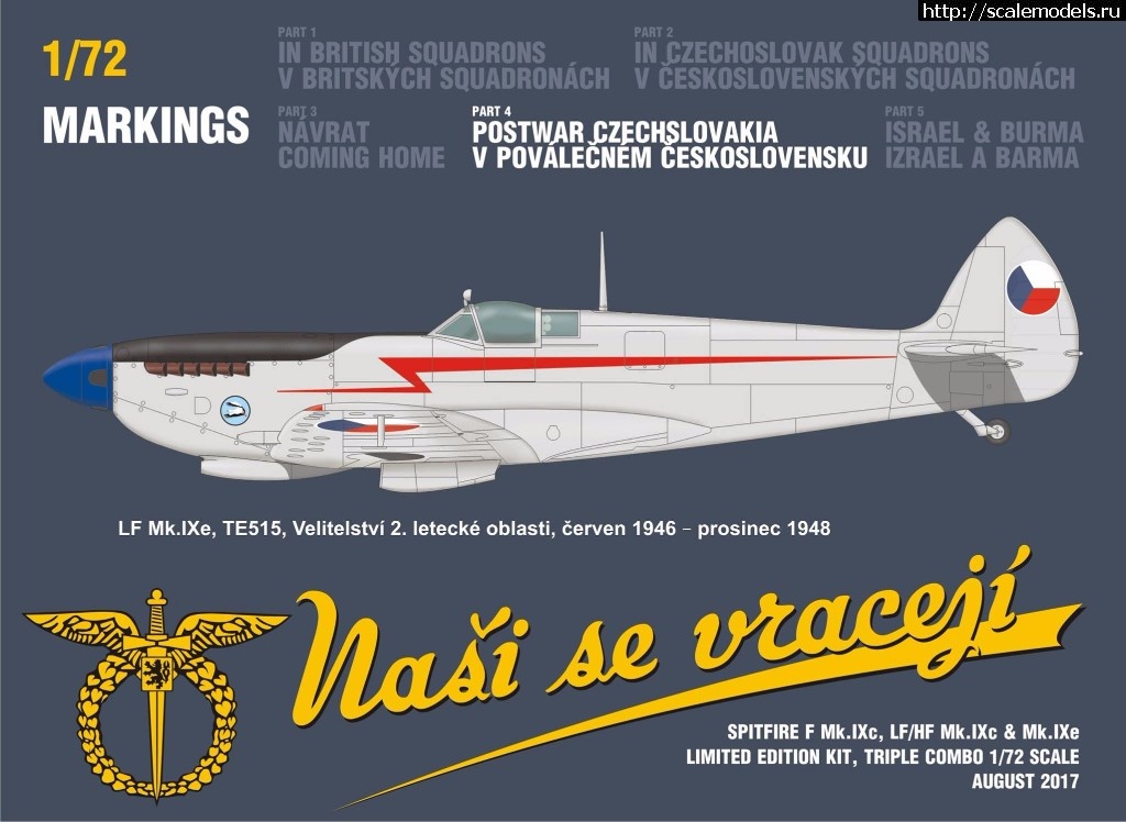 1501576493_20248021_1746608118687461_9059346721388508874_o.jpg :  Eduard 1/72 Spitfire Nasi se vraceji (triple combo limited edition)  