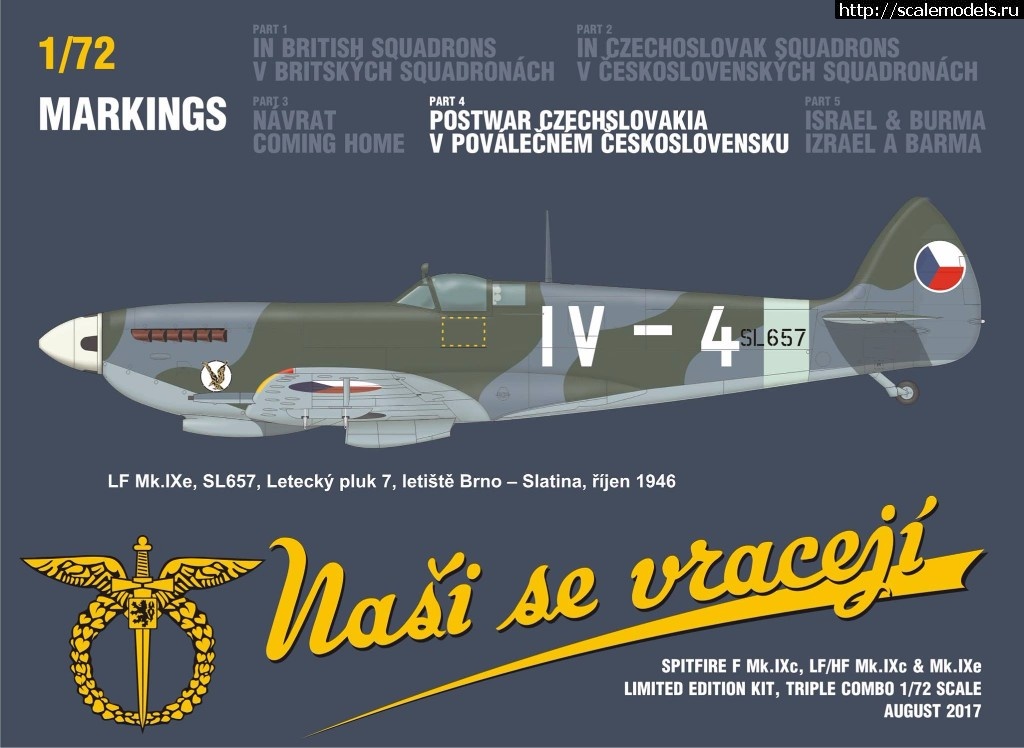 1501576494_20280345_1746608108687462_5051300642511036058_o.jpg :  Eduard 1/72 Spitfire Nasi se vraceji (triple combo limited edition)  