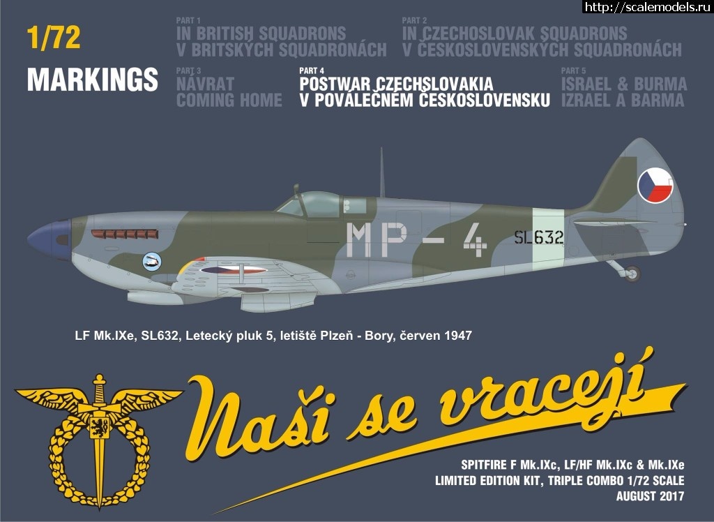 1501576495_20286756_1746607992020807_8847830894254792998_o.jpg :  Eduard 1/72 Spitfire Nasi se vraceji (triple combo limited edition)  