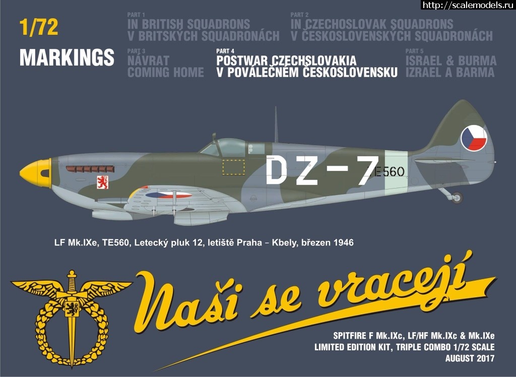 1501576497_20414008_1746608285354111_4780975225748833805_o.jpg :  Eduard 1/72 Spitfire Nasi se vraceji (triple combo limited edition)  