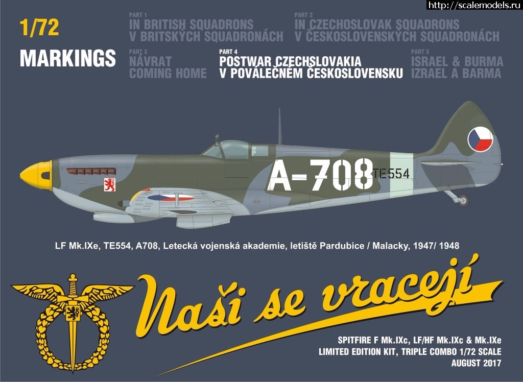 1501576497_20424009_1746607862020820_5792660073693165764_o.jpg :  Eduard 1/72 Spitfire Nasi se vraceji (triple combo limited edition)  