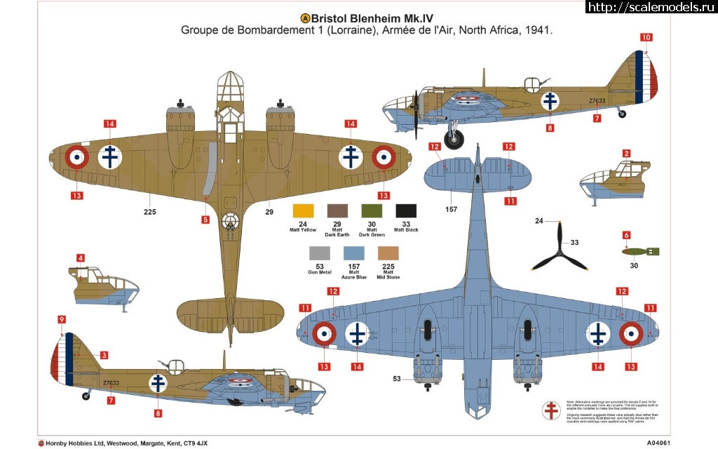 1502727681_a04061-layout-a.jpg :  Airfix  Bristol Blenheim MkIV  1/72  