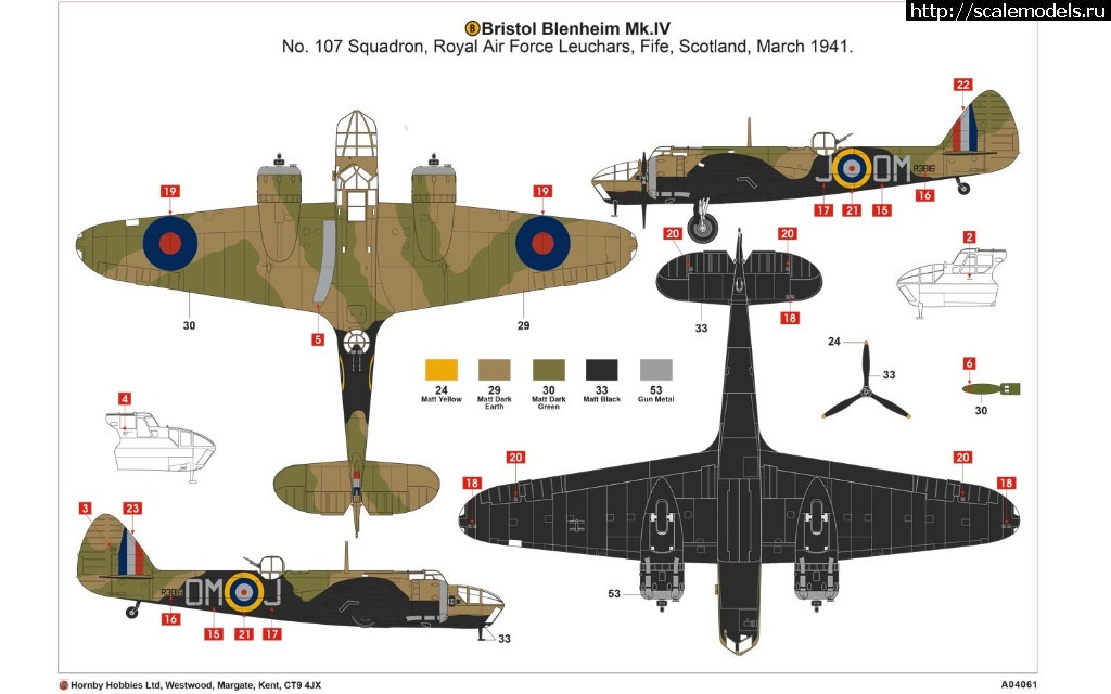 1502727692_a04061-layout-b.jpg :  Airfix  Bristol Blenheim MkIV  1/72  