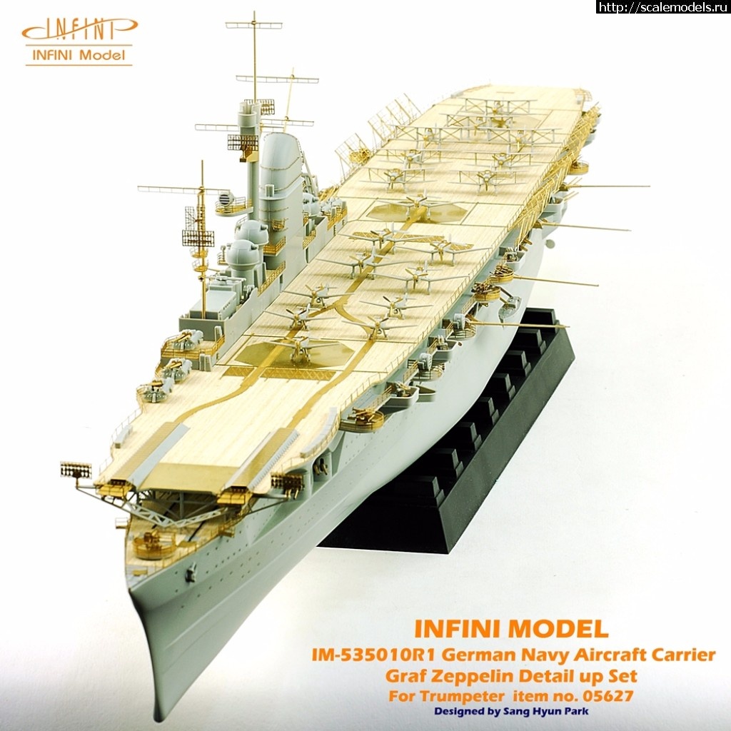 1502786020_35706878863_9220f8475e_o.jpg :  Infini-model 1/350 Graf Zeppelin class carrier Detail up set  