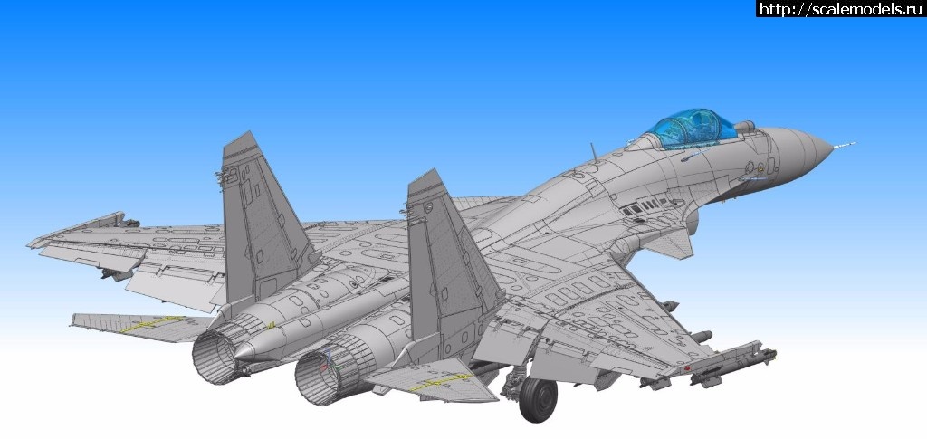 1503211045_cddeba380cd7912338906da2a7345982b3b78057.jpg : #1407532/  Kinetic 1:48 Su-33 Naval Flanker(#9507) -   