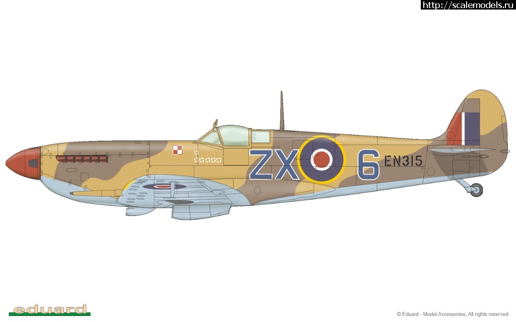 1503599104_8282-a.jpg : Spitfire Mk.IXc Stanislaw Skalski Eduard 1/72   