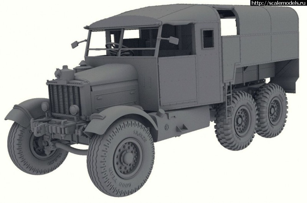 1504455763_35202_1.jpg :  Thunder model 1/35 Scammell Pioneer R100 Heavy Artillery Tractor   