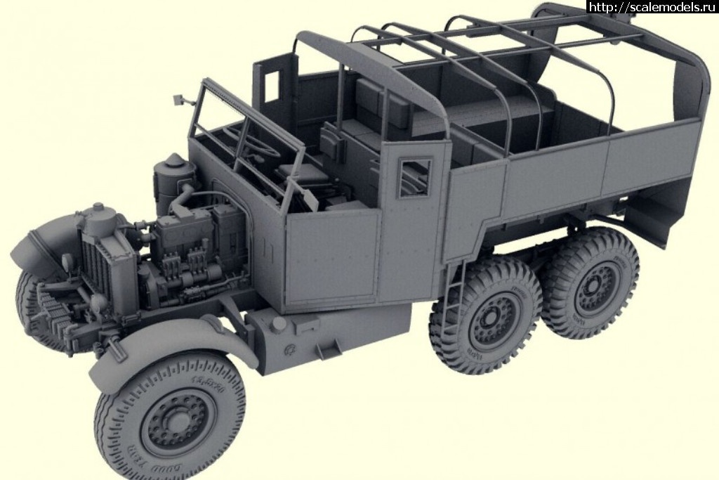 1504455765_35202_7.jpg :  Thunder model 1/35 Scammell Pioneer R100 Heavy Artillery Tractor   