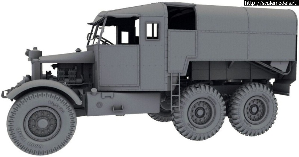 1504455769_35202_15.jpg :  Thunder model 1/35 Scammell Pioneer R100 Heavy Artillery Tractor   