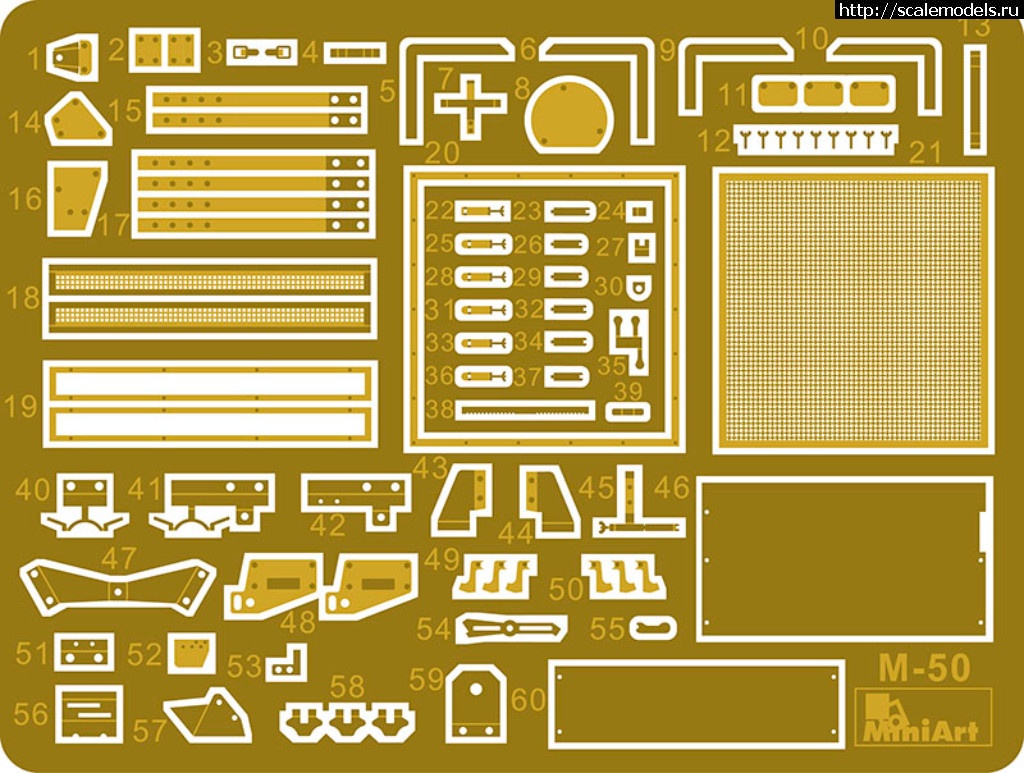 1507322826_PE_parts.jpg :  Miniart 1/35  T-60 (T-30 Turret) Interior kit  