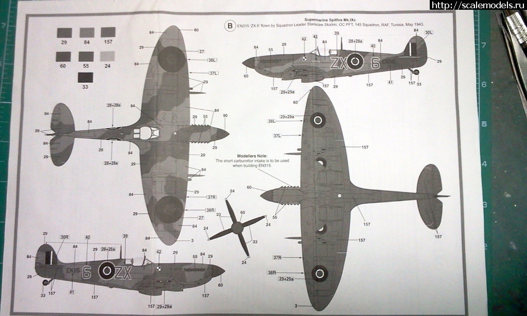 1507784025_2017-10-12-09-36-52.jpg : #1422154/ Spitfire Mk.IXc Stanislaw Skalski Eduard 1/72   