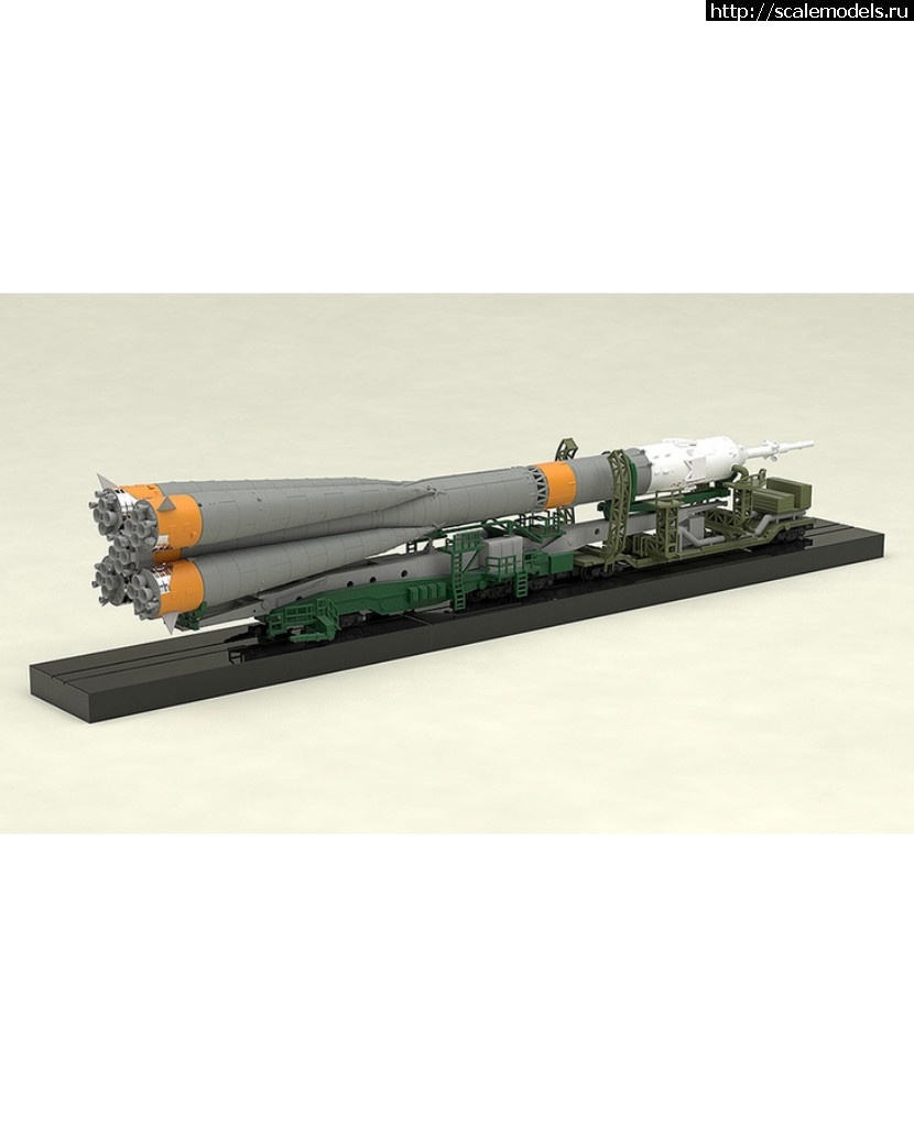 1507893636_goodsmileshop-com10.jpg :  Good Smile Company 1/150 Plastic Model Soyuz Rocket & Transport Train  