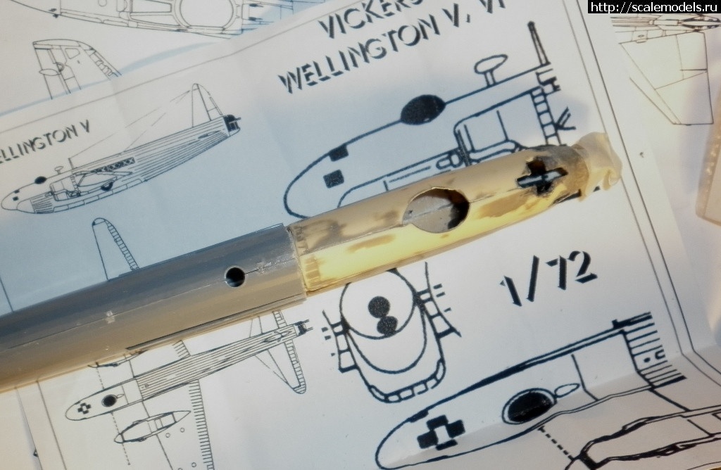 1508243291_P1010547.JPG : #1423663/ Vickers Wellington MkVI , Revell +Unicraft ,1 /72   