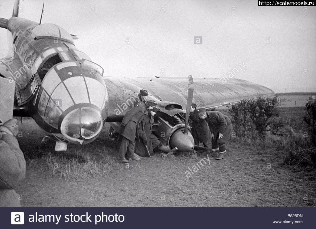 1508879474_heinkel-111-brought-down-in-scotland-circa-1939-B526DN.jpg : #1425759/ ICM 1/48 He 111H-3, ...(#12249) -   