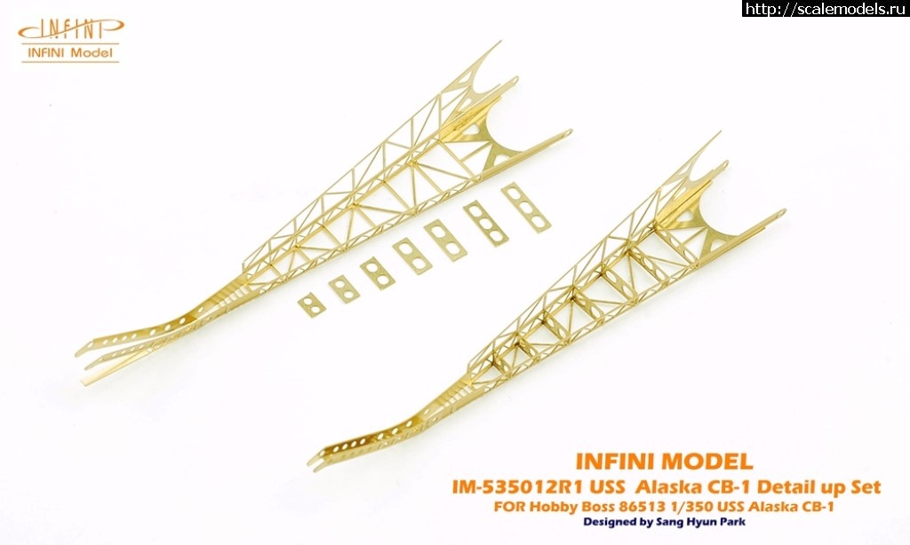 1510561741_37359622422_161ee19b55_o.jpg :  Infini Model 1/350 battlecruiser USS Alaska CB-1 detail set  