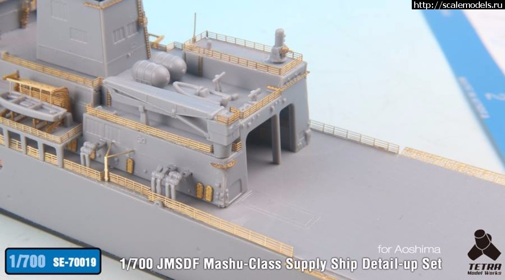 1510563473_23380330_1731953896838258_8498374834194493328_n.jpg :  Tetra Model Works 1/700 JMSDF Mashu-Class Supply Ship Detail-up Set  