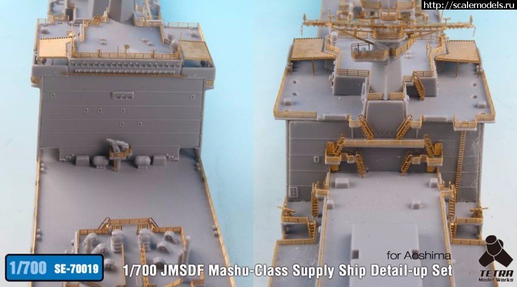 1510563473_23434763_1731953816838266_617042158184323524_n.jpg :  Tetra Model Works 1/700 JMSDF Mashu-Class Supply Ship Detail-up Set  