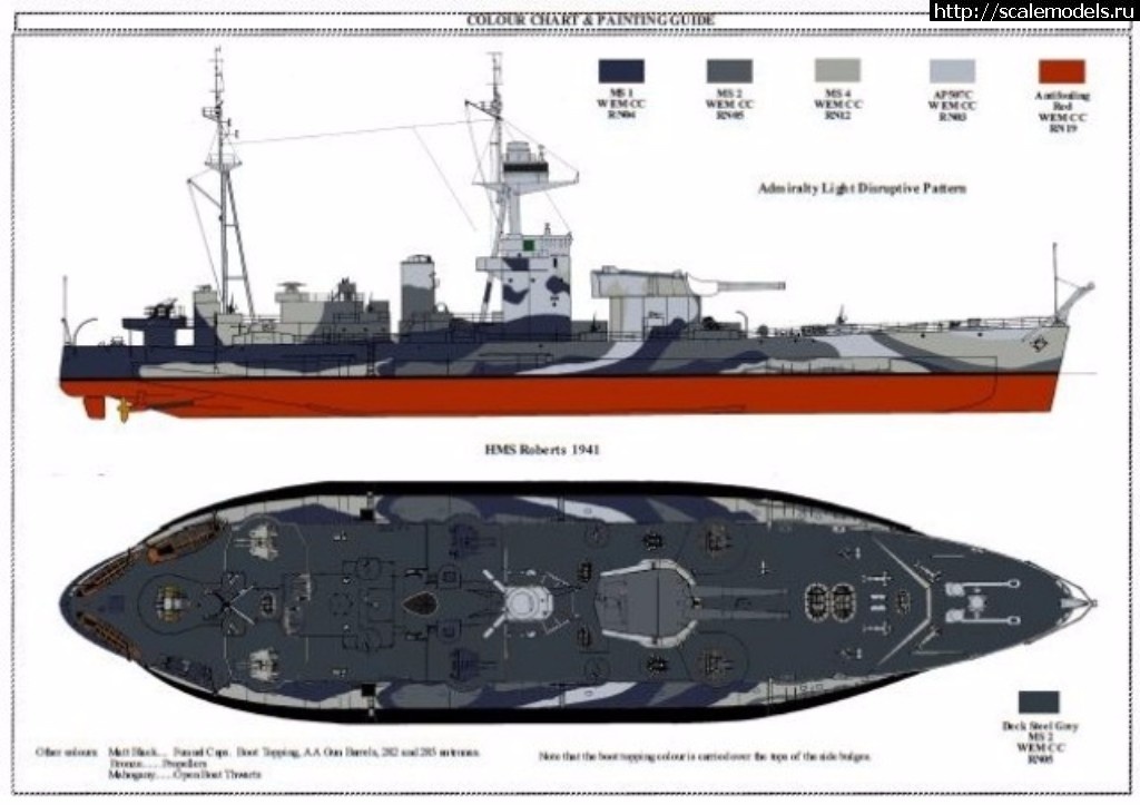 1511112988_img_Roberts.JPG : #1432761/ HMS Roberts, 1/350, Trumpeter !  