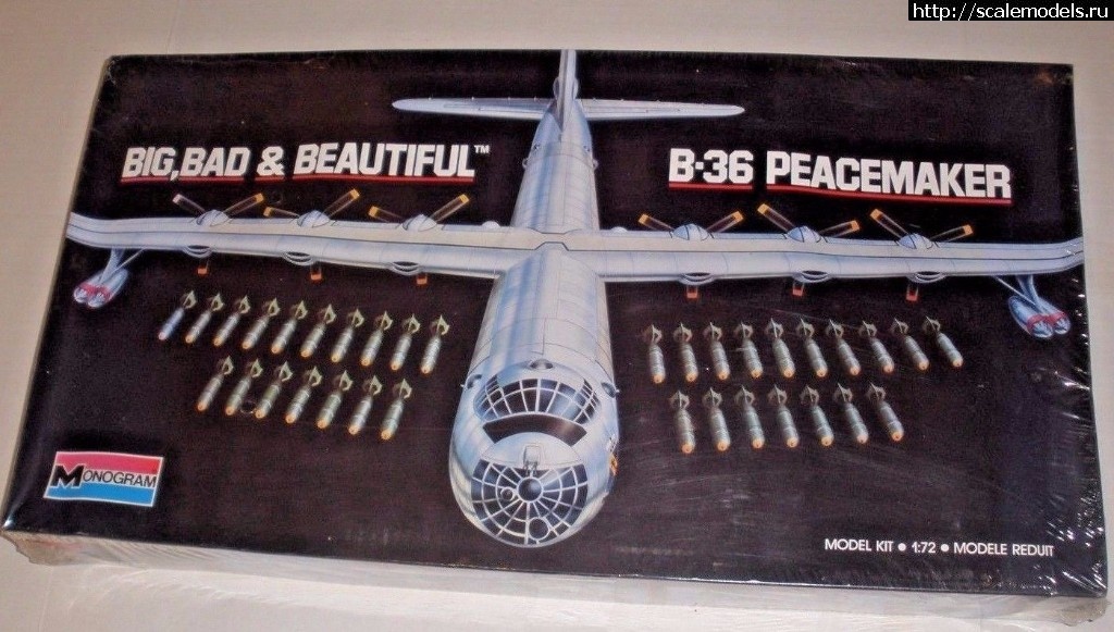 1514876964_USAF-Big-Bad-Beautiful-B-36-Peacemaker-172-Monogram-5707-MIB-1.jpg : B-36! -104, -18 "",1:32 -15//17  