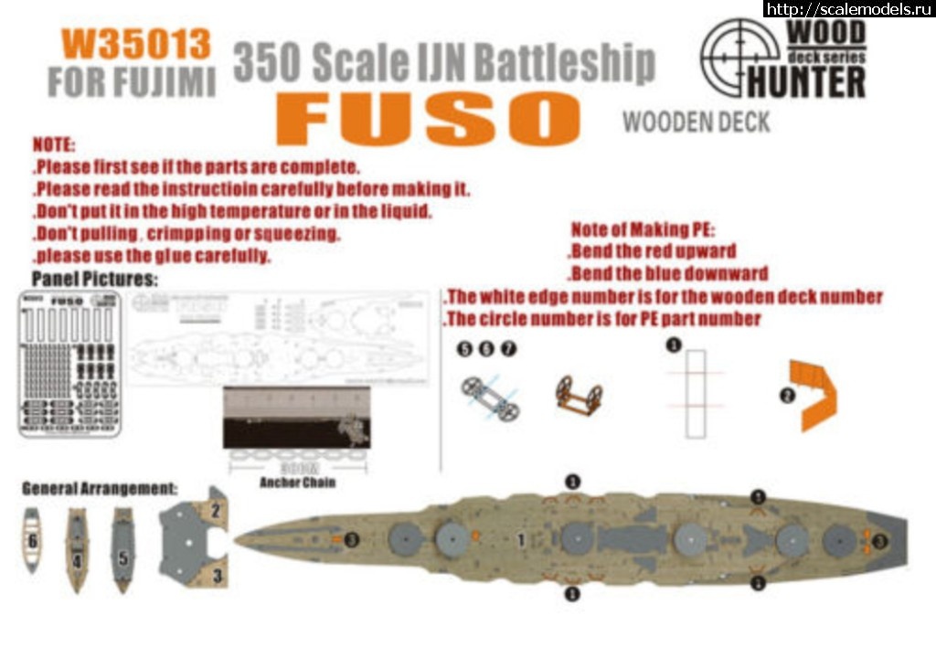 1519981030_s-l500.jpg : IJN FUSO, 1944, Fujimi 1/350 - !  