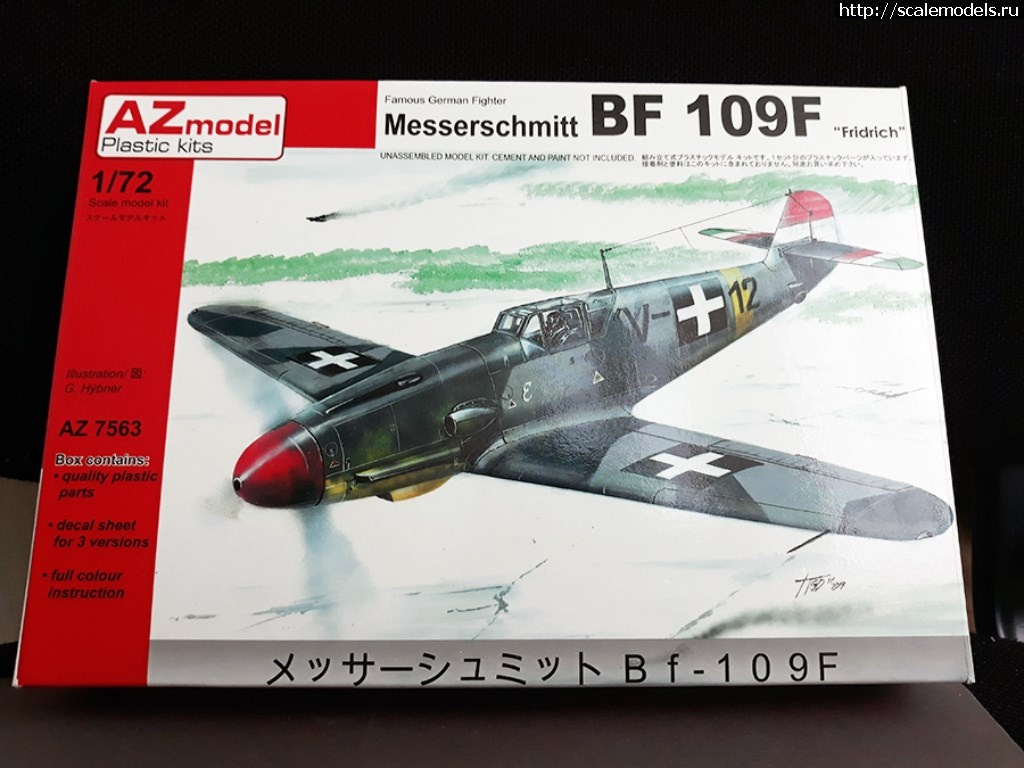 1523780610_20180415_104343.jpg : Messerschmitt Bf 109 F, AZ model, 1/72 .  