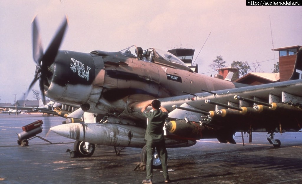 1524223414_A-1H-56th-SOW-Sock-It-To-Em-SEA-g-Merritt.jpg : #1473461/  1/48  1/72 A-1 Skyraider - Tamiya, Hasegawa, Matchbox  