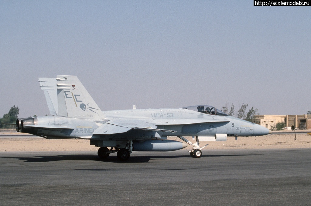 1525036065_F-18A_Hornet_VMFA-531_Cairo_1985.jpeg : #1475573/ Hobbyboss 1/48 F/a-18A+ Hornet - Rus...(#12071) -   