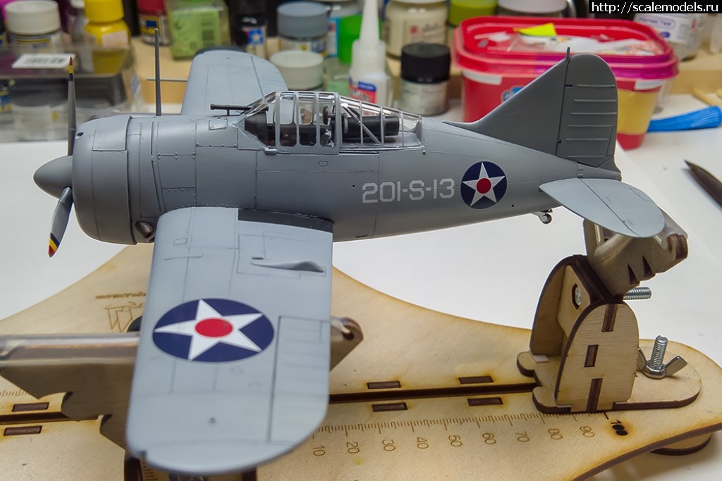 1526212214_WP_20180513_00_46_39_Raw__highres.jpg : #1479102/ Brewster F2A-2 Buffalo (Tamiya, 1:48) -   