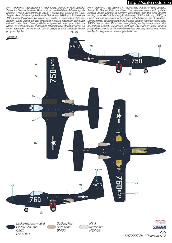 1534498593_sh72297__fh-1_phantom_camo_a_z2.jpg :  Special Hobby 1/72 McDonnell FH-1 Phantom Demonstration teams and trainers  