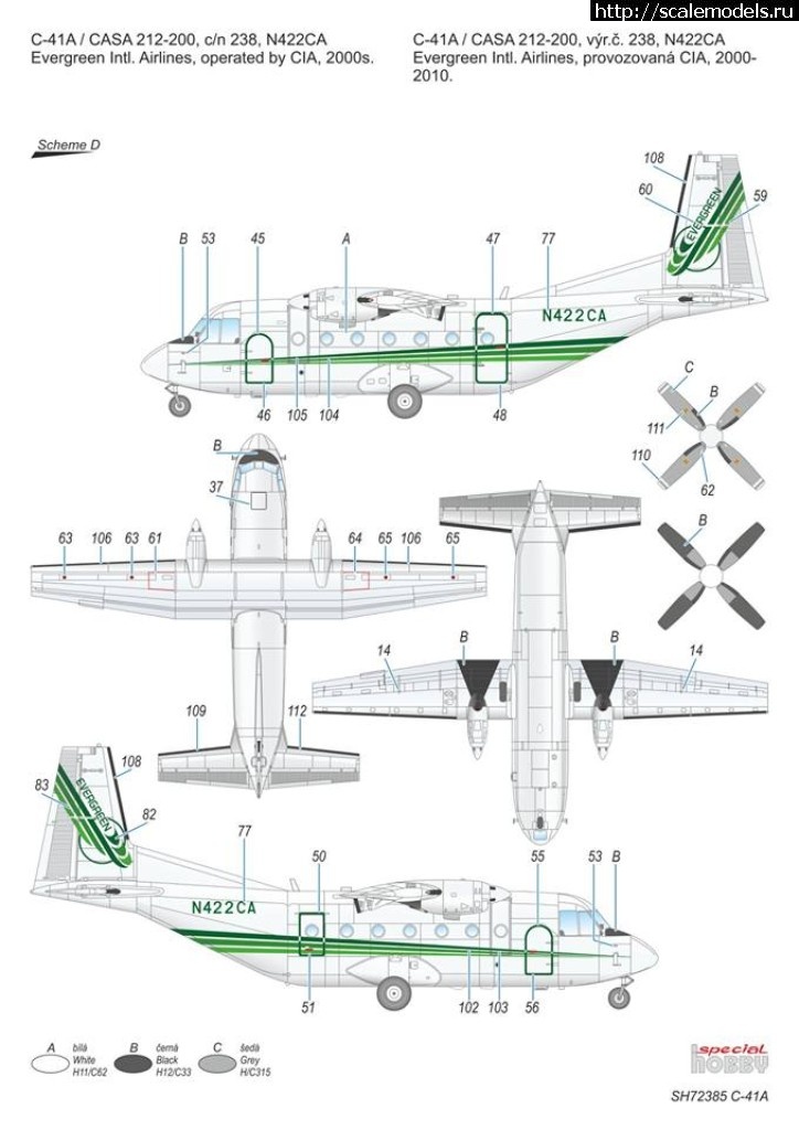 1534499030_39157732_1891007574327431_3456660795889287168_n.jpg :  Special Hobby 1/72 CASA C-41A US transport plane  