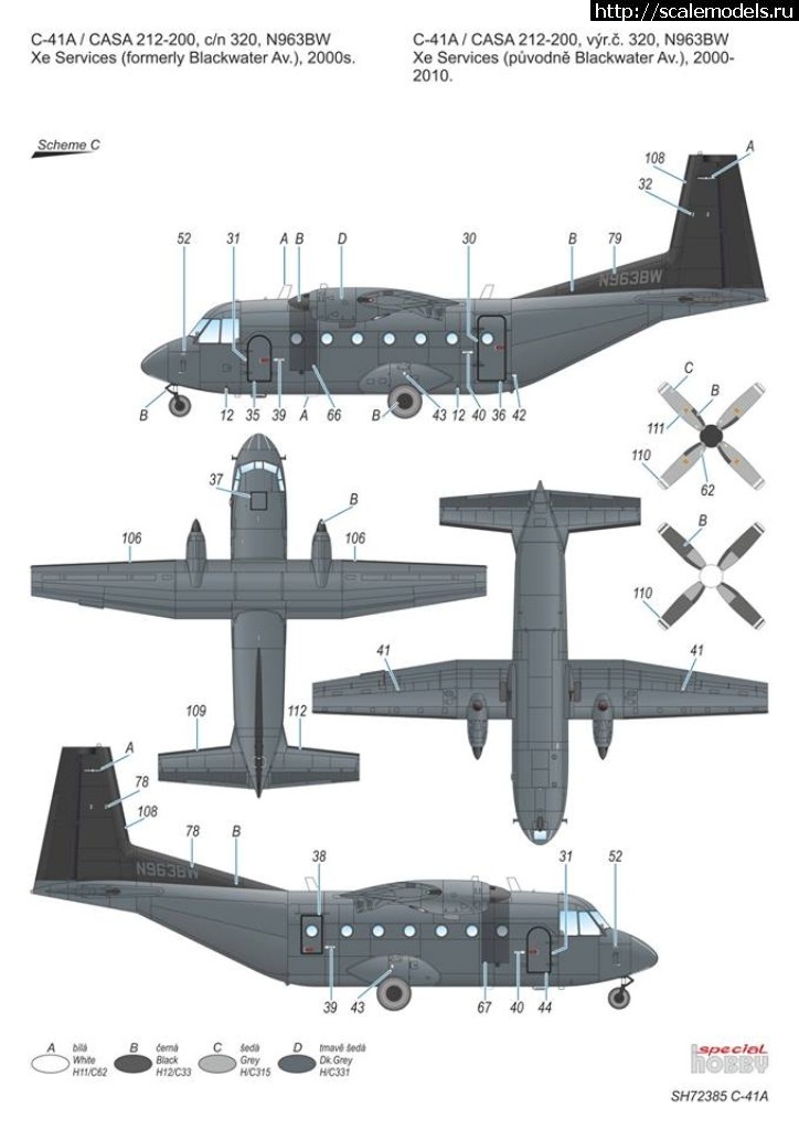 1534499030_39157796_1891007417660780_3528345518046445568_n.jpg :  Special Hobby 1/72 CASA C-41A US transport plane  