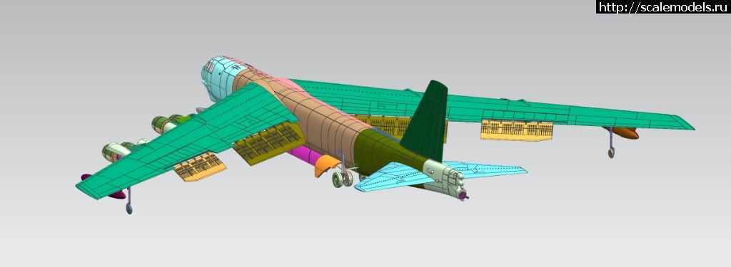 1534768039_39557893_1103122036509562_6198383783817773056_o.jpg :  Modelcollect 1/72 B-52H Stratofortress -   