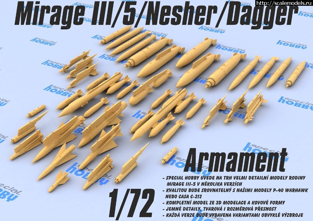 1537950455_Mirage-III-5-armament.jpg :  Special Hobby 1/72 Dassault Mirage IIIS/IIIRS/5BA/5F - 3D-render  