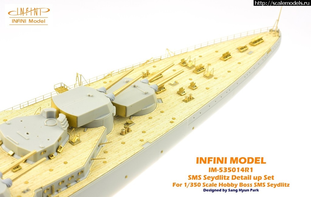 1541670885_43538313_1080735245435544_4078544976286318592_o.jpg :  Infini-model 1/350 SMS Seydlitz 1916 detail set + wooden deck  