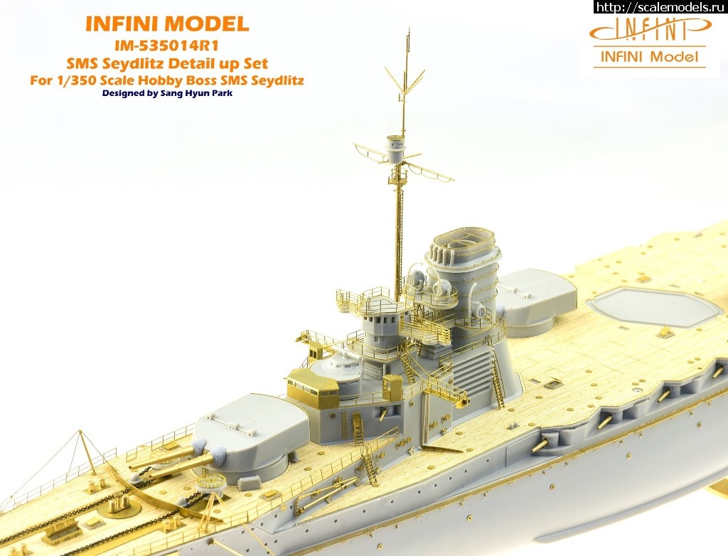 1541670889_44077169_1084354115073657_6709047952133849088_o.jpg :  Infini-model 1/350 SMS Seydlitz 1916 detail set + wooden deck  