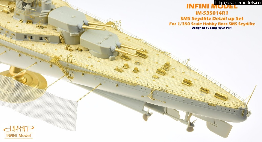 1541670893_44358940_1086687244840344_1415742377494052864_o.jpg :  Infini-model 1/350 SMS Seydlitz 1916 detail set + wooden deck  