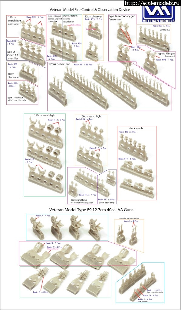 1542874534_35029f1-9-2.jpg :  Pontos Model 1/350 IJN Nagato 1941 Detail Up Set  