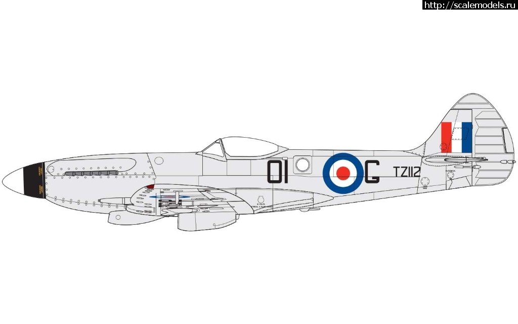 1547336634_A05135_Supermarine-Spitfire-XIV_PRODUCT-ARTWORK_2.jpg :  Airfix 1/48 Supermarine Spitfire FR Mk.XIV  