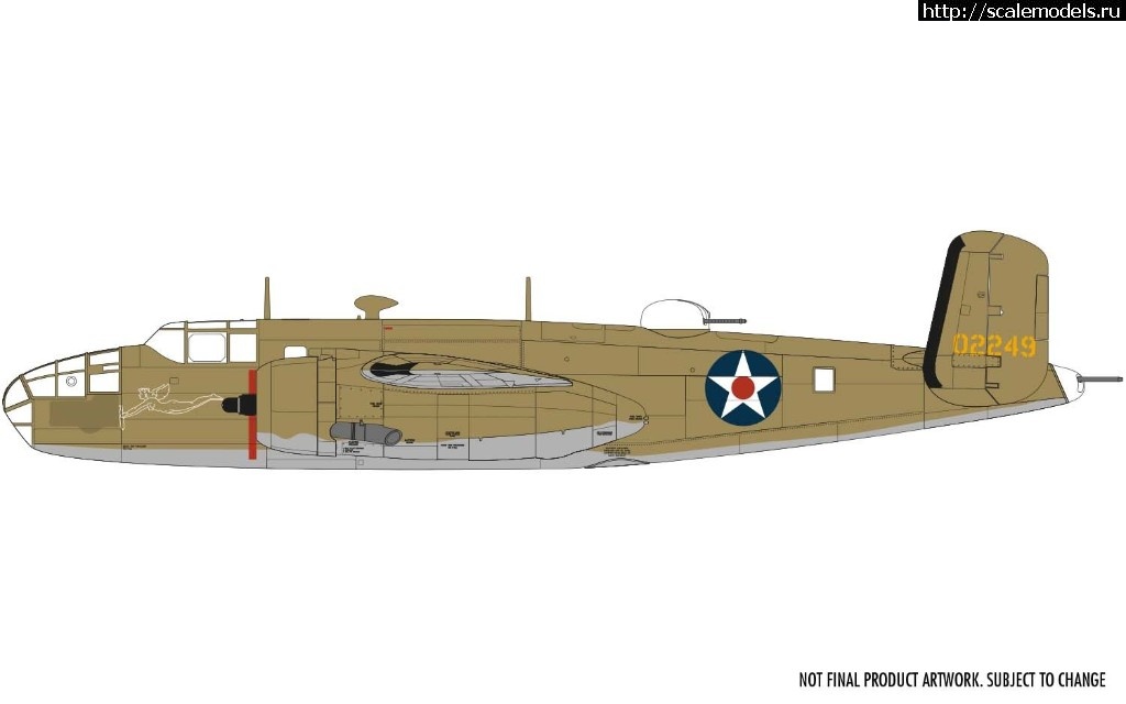 1548273874_a06020_north-american-b25b-mitchell_product-artwork_1.jpg :  Airfix 1/72 North American B-25B Mitchell  